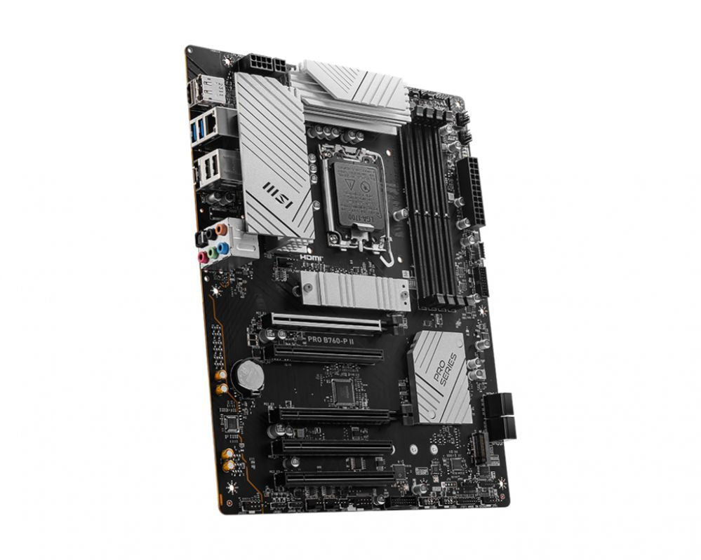 Материнская плата для процессоров Intel MSI  PRO B760-P II | Processor family Intel | Processor socket LGA1700 | DDR5 | Number of SATA connectors 4