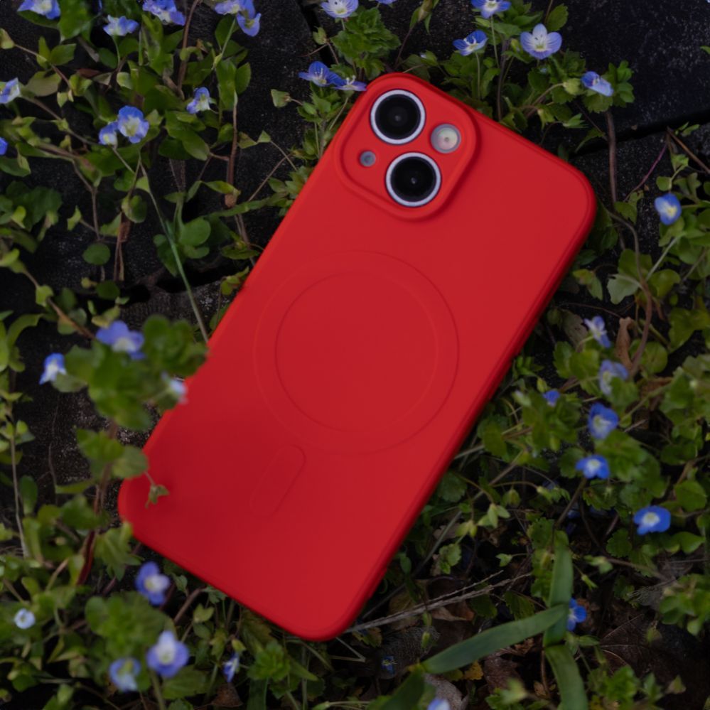 Tagakaaned iLike  Simple Color Mag case for Samsung Galaxy A57 5G red