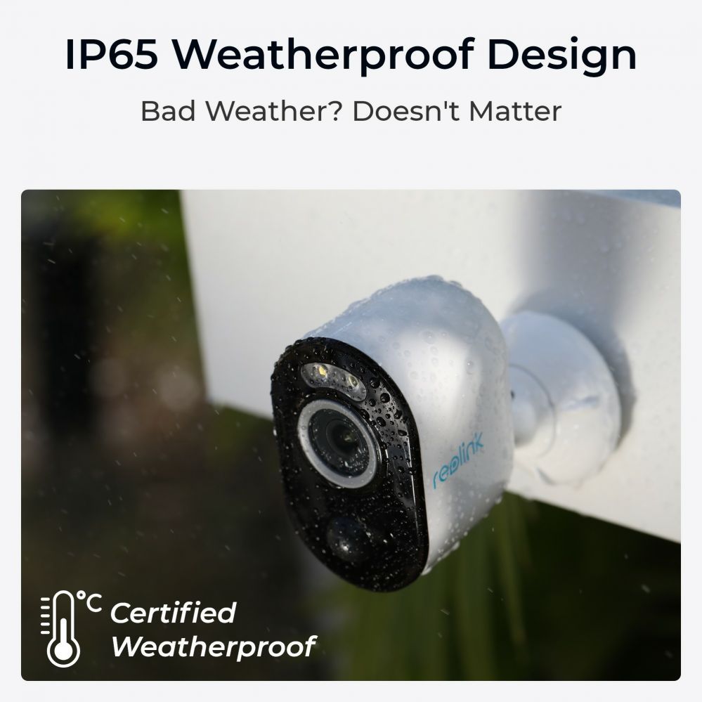 Veebikaamera Reolink  Smart Wire-Free Camera with Motion Spotlight Argus Series B330  Bullet 5 MP Fixed IP65 H.265 Micro SD, Max. 128GB