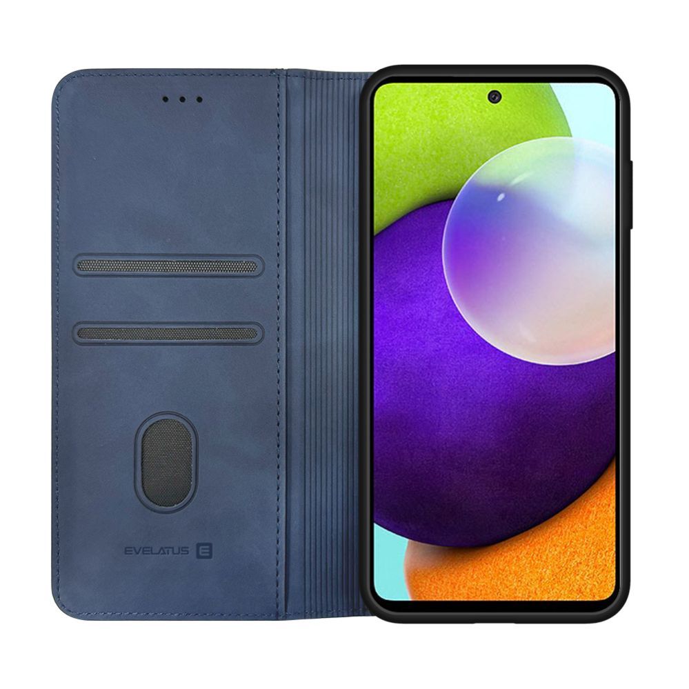 Kaaned - kaaned Evelatus Samsung Galaxy A52 Book Case Dark Blue
