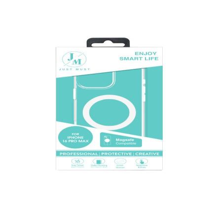 Tagakaaned Just Must  JM MAGSAFE CRYSTAL I for iPhone 16 Pro Max Clear