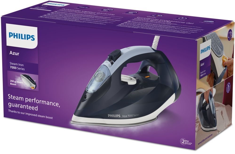 Iron Philips  DST7030/20 Steam iron, Dark Blue