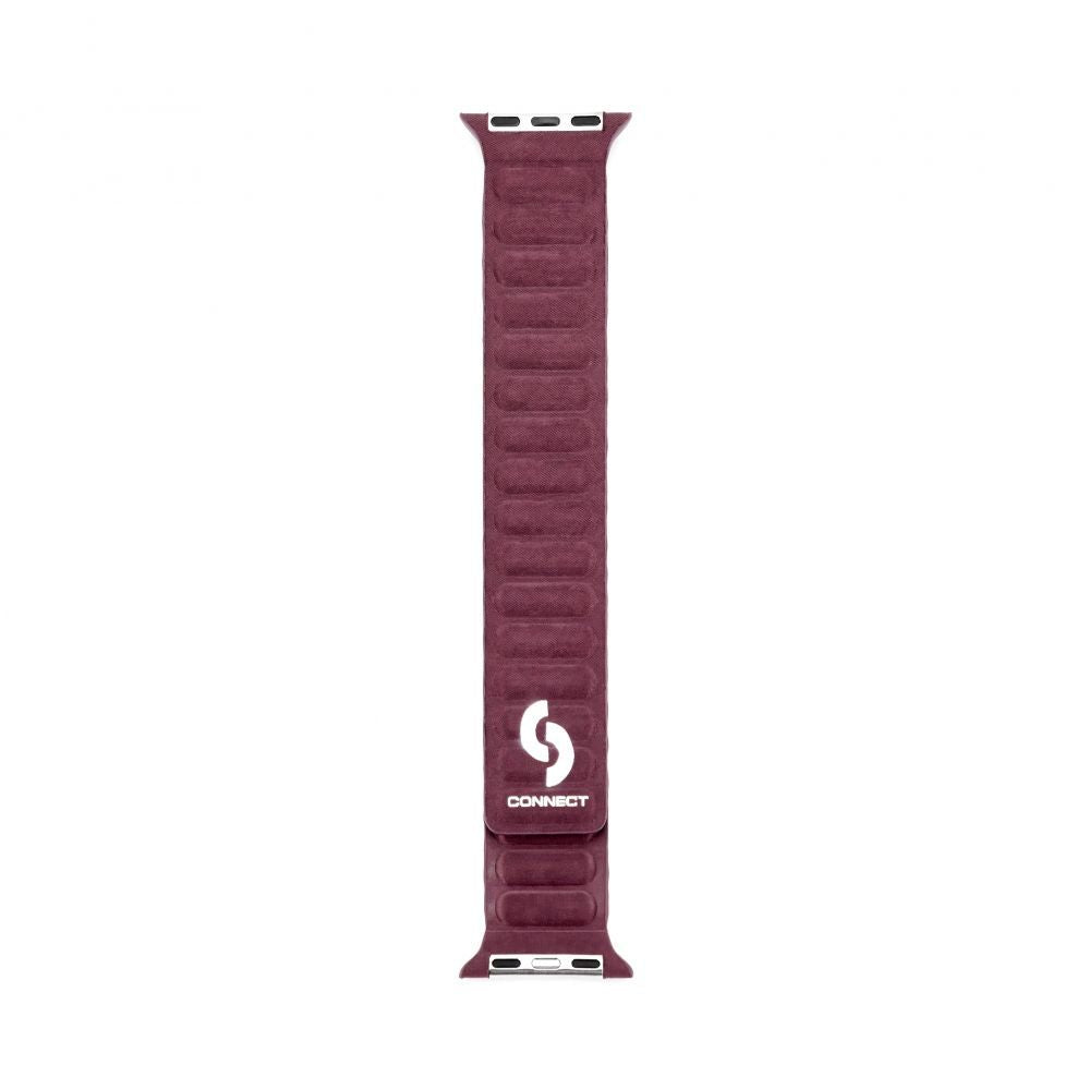 Rihm Connect  Watch 38/40/41mm Fine woven twill magnetic chain Watch Straps Plum