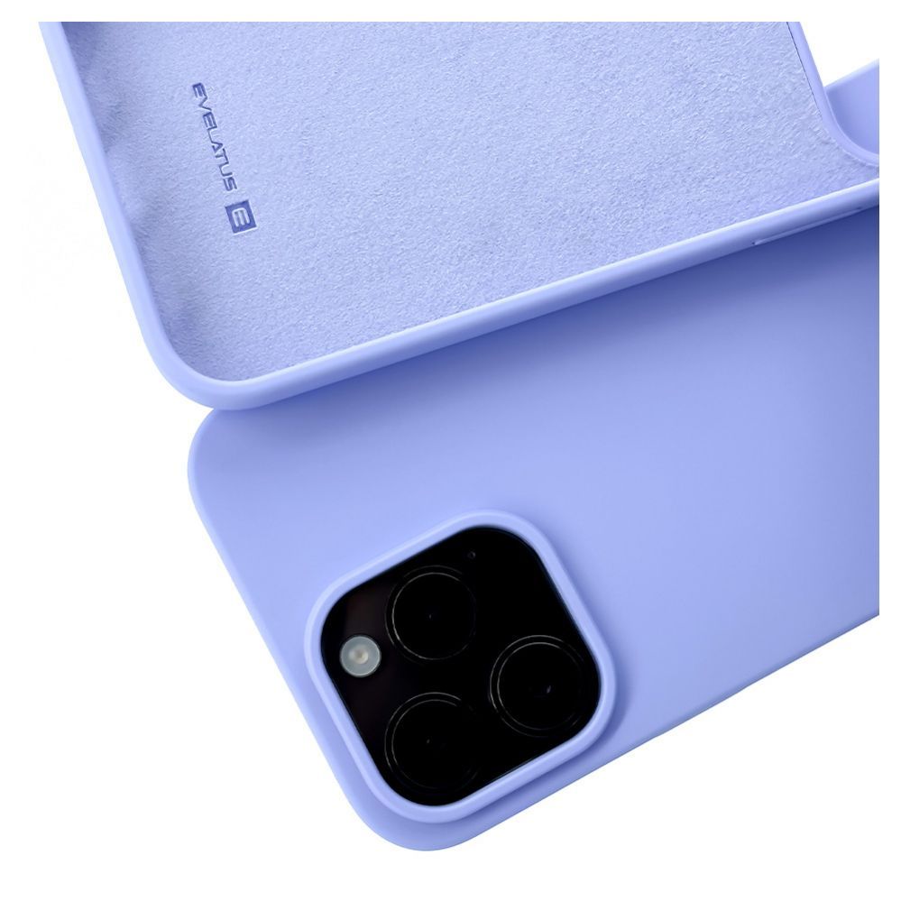 Back panel cover Evelatus Apple iPhone 14 Pro Max 6.7 Premium Soft Touch Silicone Case Light Purple