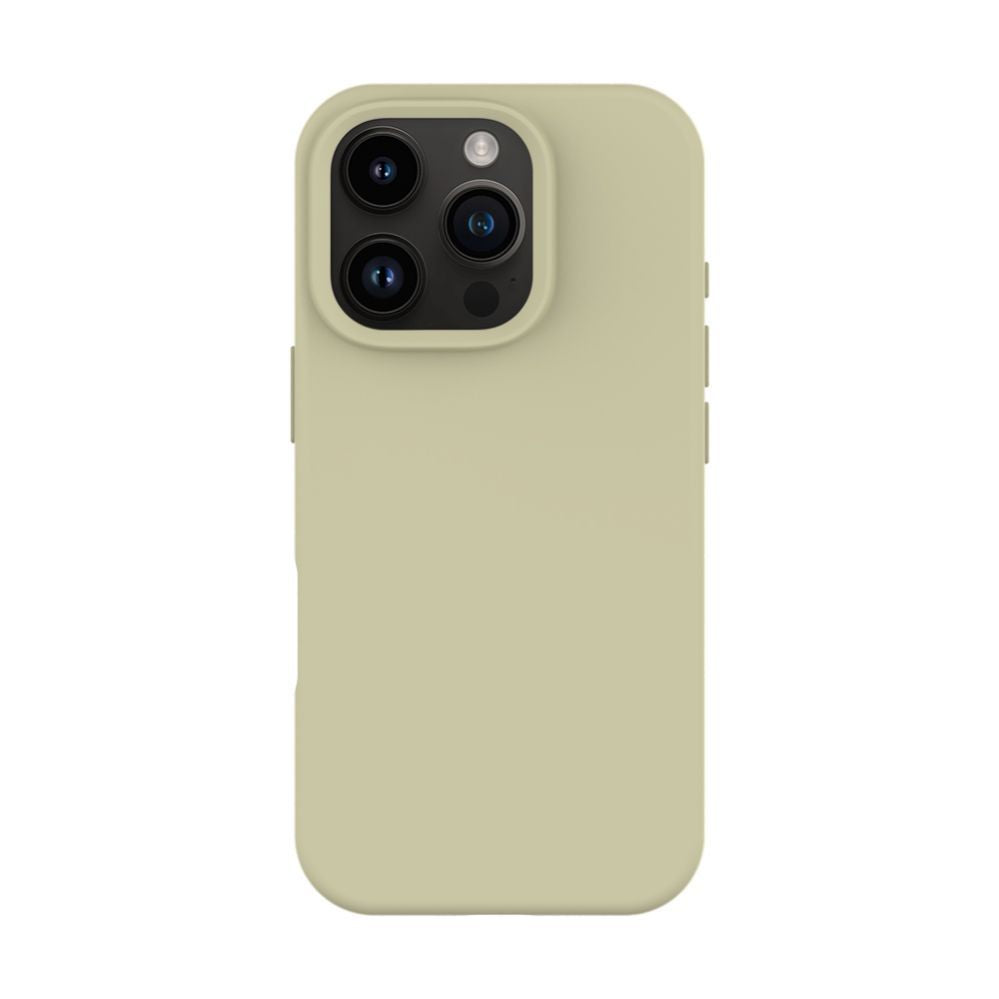 Back panel cover Evelatus Apple iPhone 16 Pro Premium Magsafe Soft Touch Silicone Case Natural Titanium