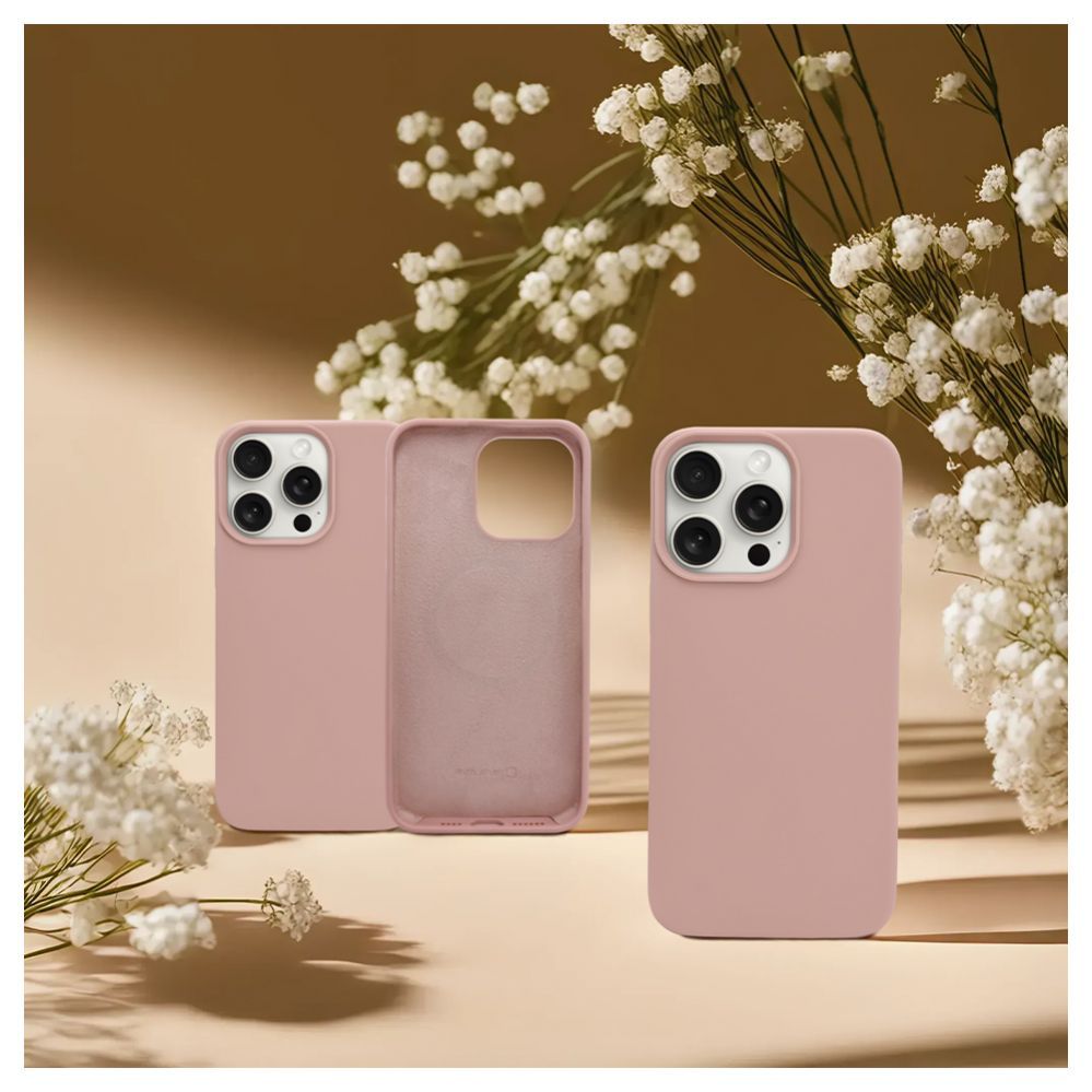 Чехол на заднюю панель Evelatus Apple iPhone 15 Pro Premium Magsafe Soft Touch Silicone Case Pink Sand