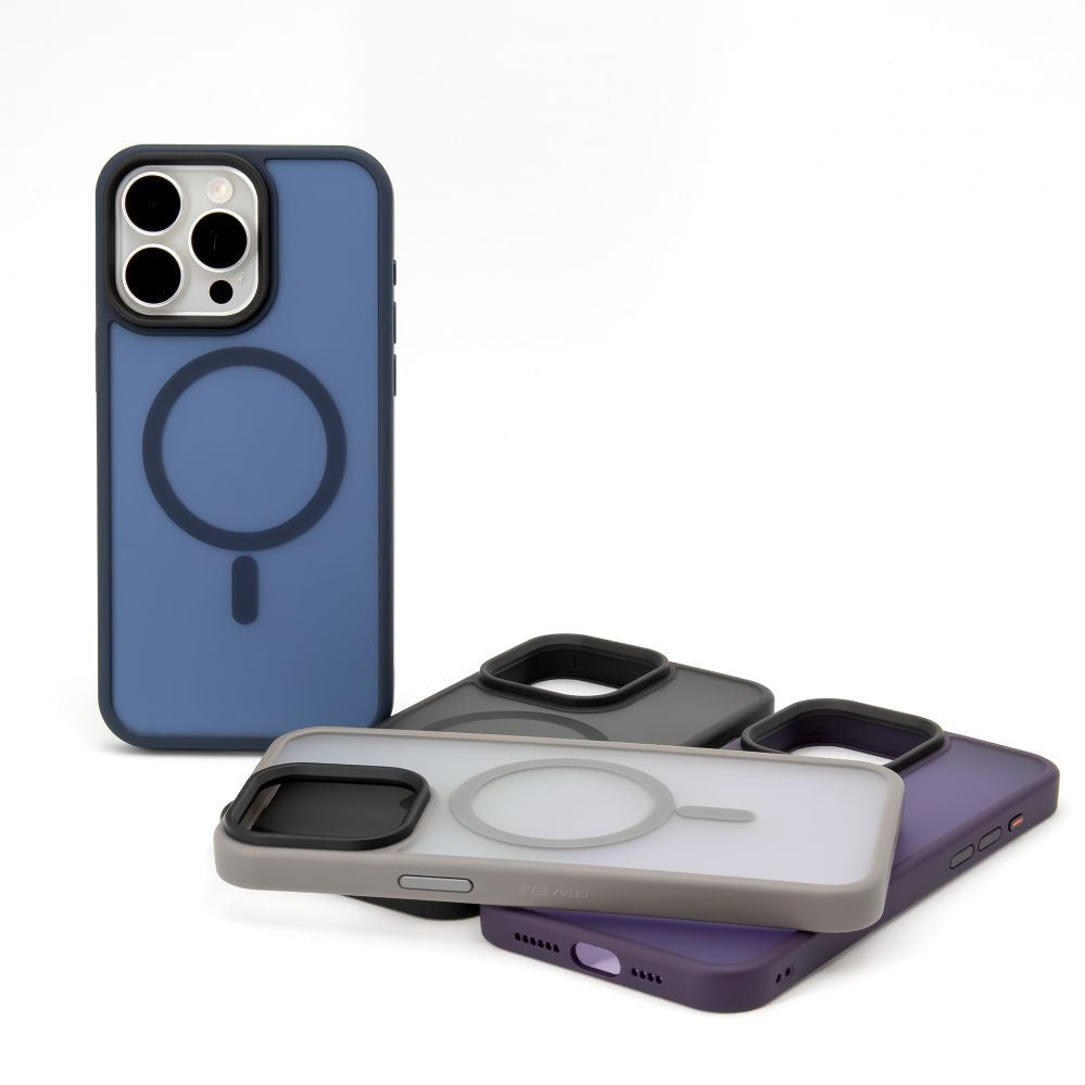 Tagakaaned Evelatus Apple iPhone 15 Pro Max Hybird Case With Magsafe PC+TPU Dark Blue