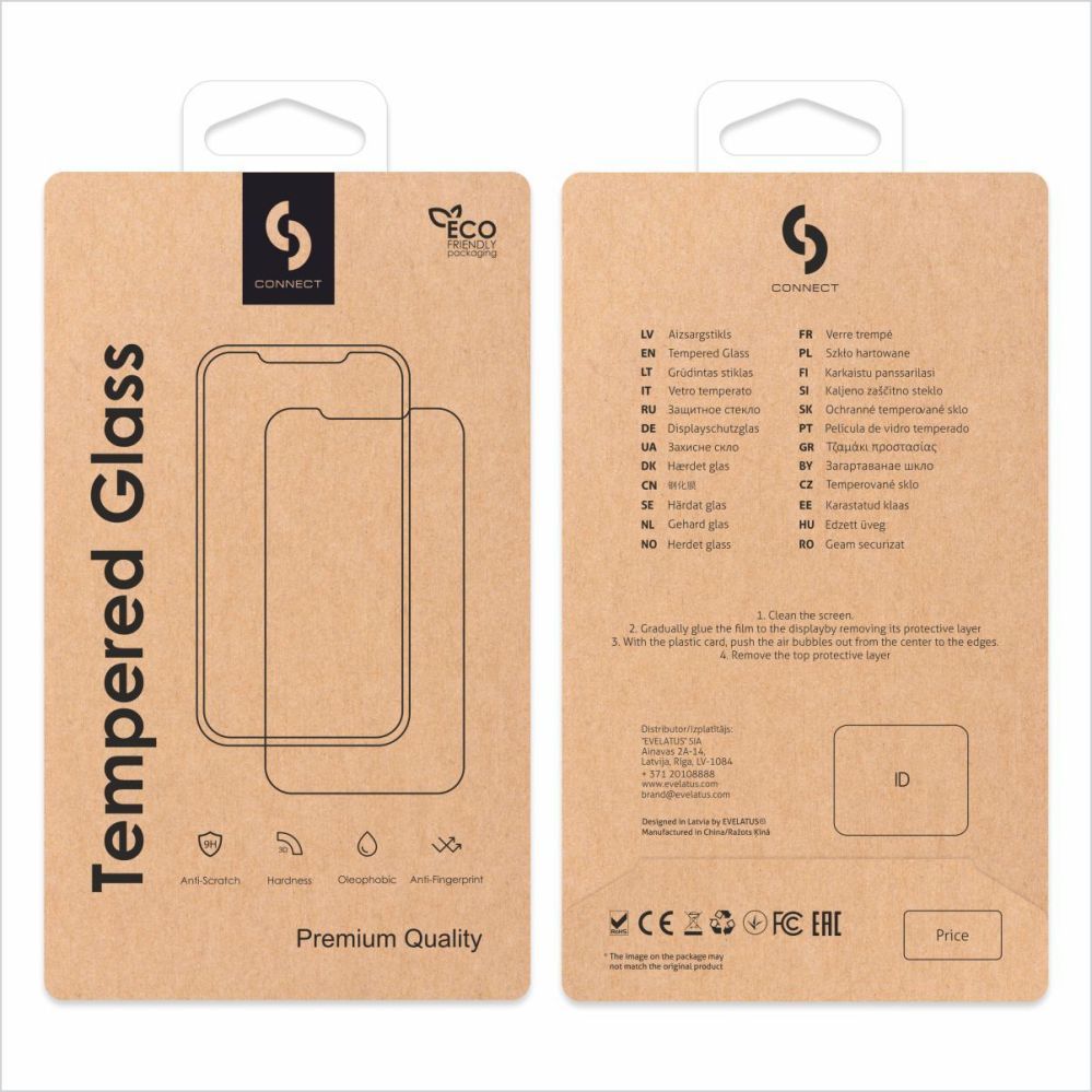 Kaitseklaasid Connect Xiaomi 15 Ultra 2.5D Full Cover Japan Glue Glass Anti-Static Stronger Black