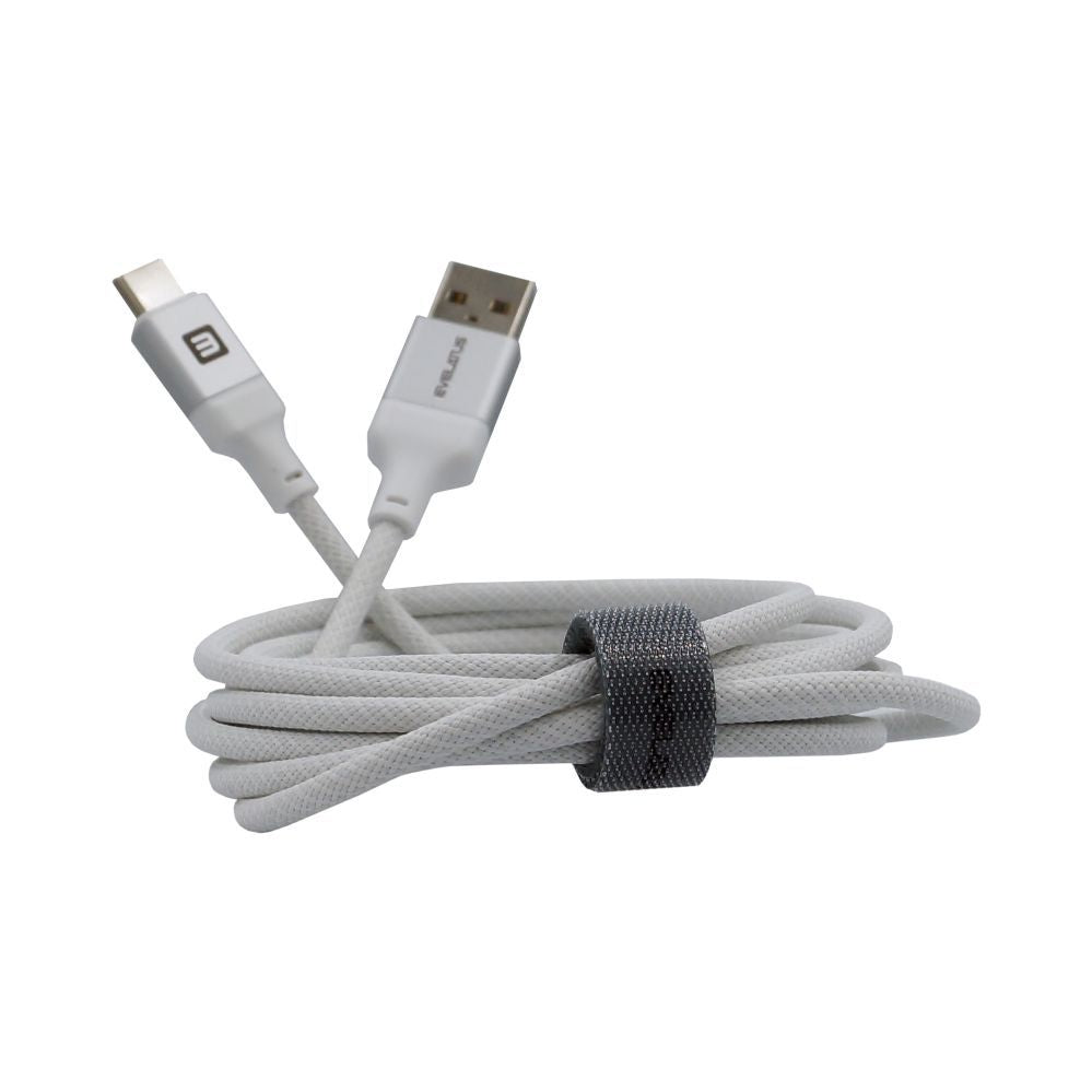 Кабель Evelatus  Cable USB A to C 2M Aluminum housing braiding White