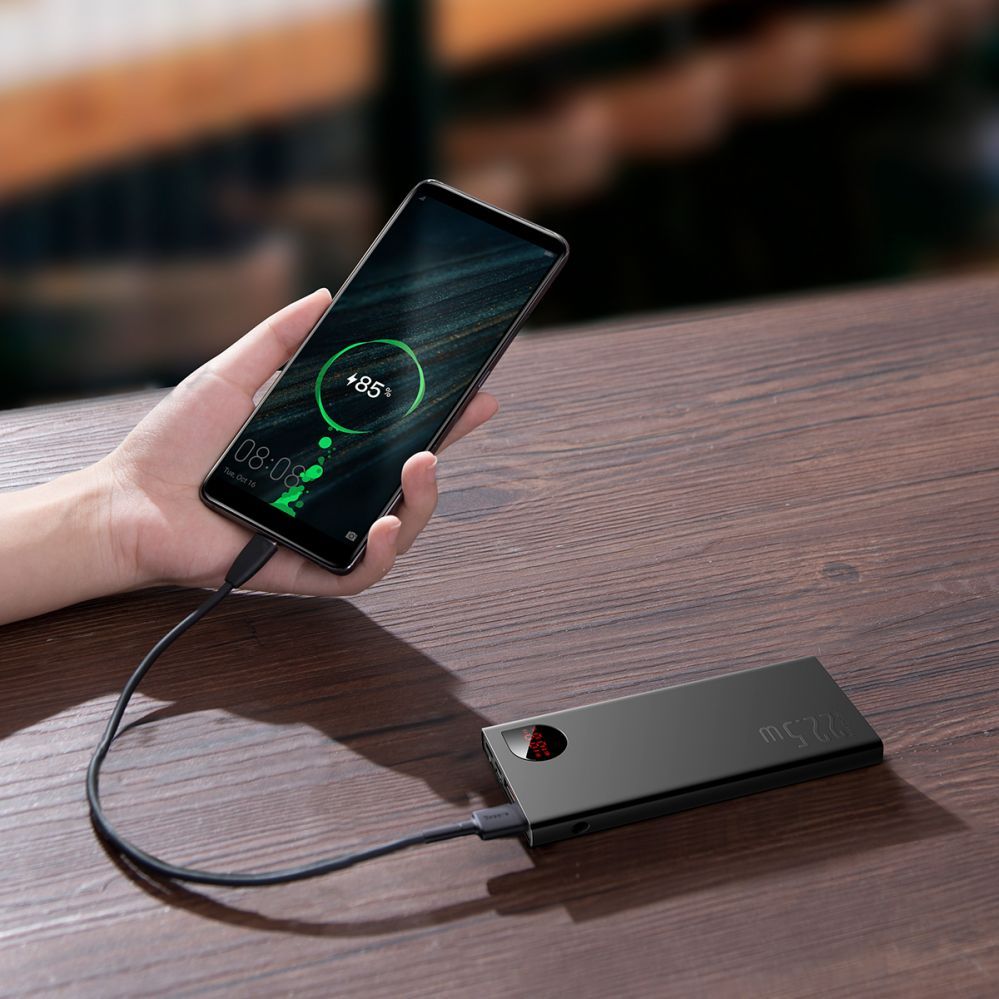 Power bank Baseus  Baseus Adaman Metal power bank with fast charging 10000mAh 22.5W (Overseas Edition 2021) black