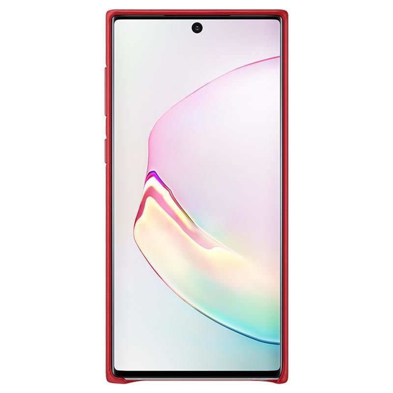 Чехол на заднюю панель Samsung  Galaxy Note 10 Leather Cover case Red