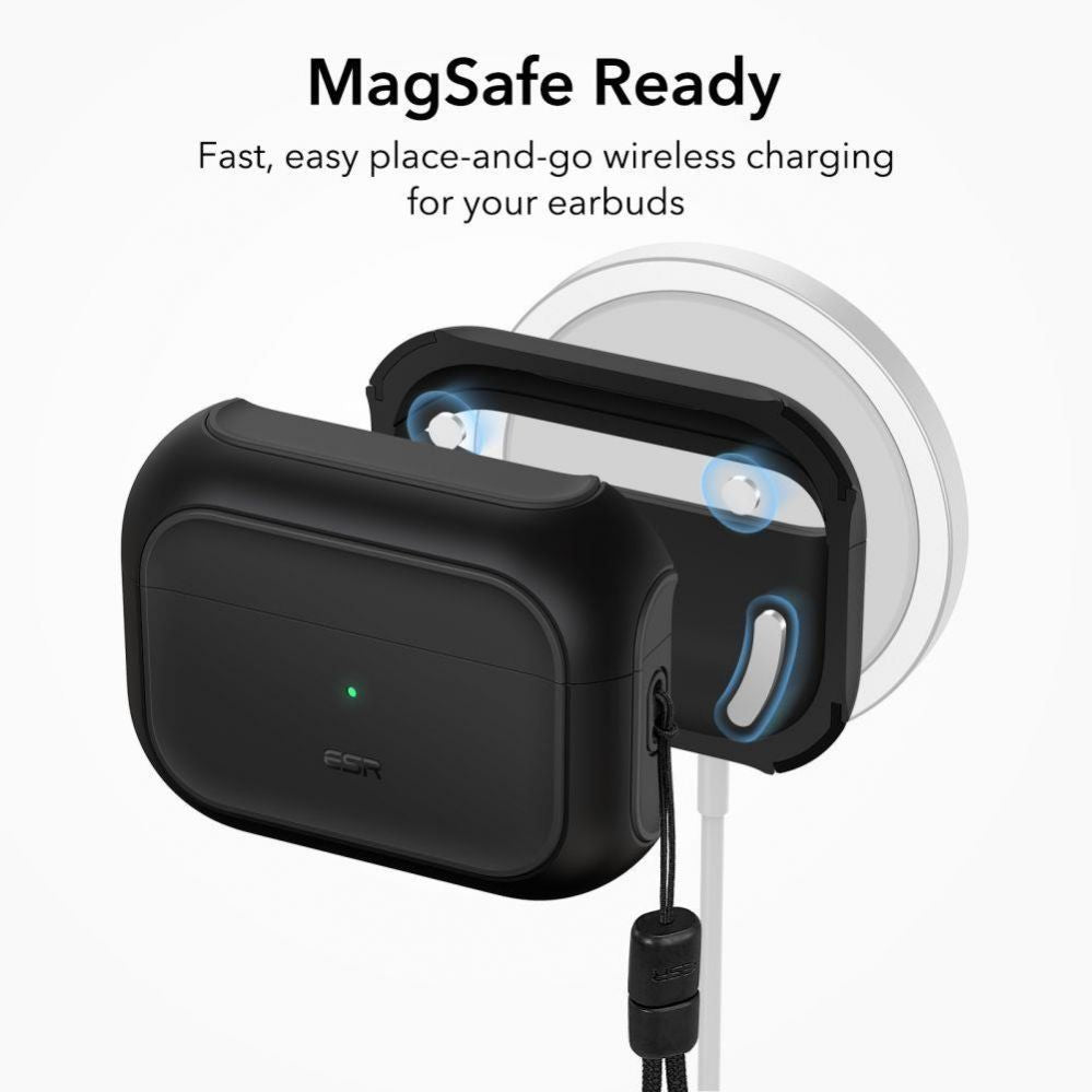 Чехол на заднюю панель ESR  ESR Orbit Halolock with MagSafe for Apple AirPods Pro 1 / 2 - black
