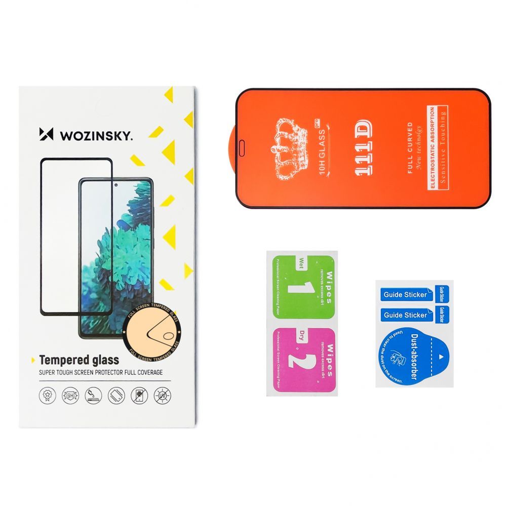 Защитное стекло Wozinsky  Wozinsky 2x Set Super Tough Full Glue Tempered Glass Full Screen with Frame Case Friendly Samsung Galaxy A53 5G Black