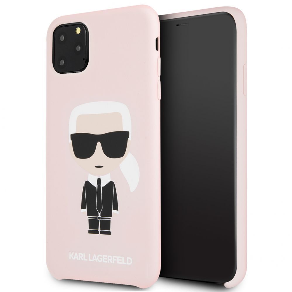 Tagakaaned Karl Lagerfeld Apple iPhone 11 Pro Max Silicone Fullbody Ikonic Pink Pink