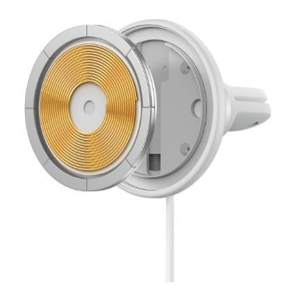 Automaatne hoidja Baseus  Wireless car charger with MagSafe 15W holder for air vent + USB Type C 25W White