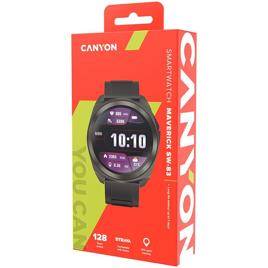 Smart watches Canyon  CANYON smart watch Maveric SW-83 GPS Black