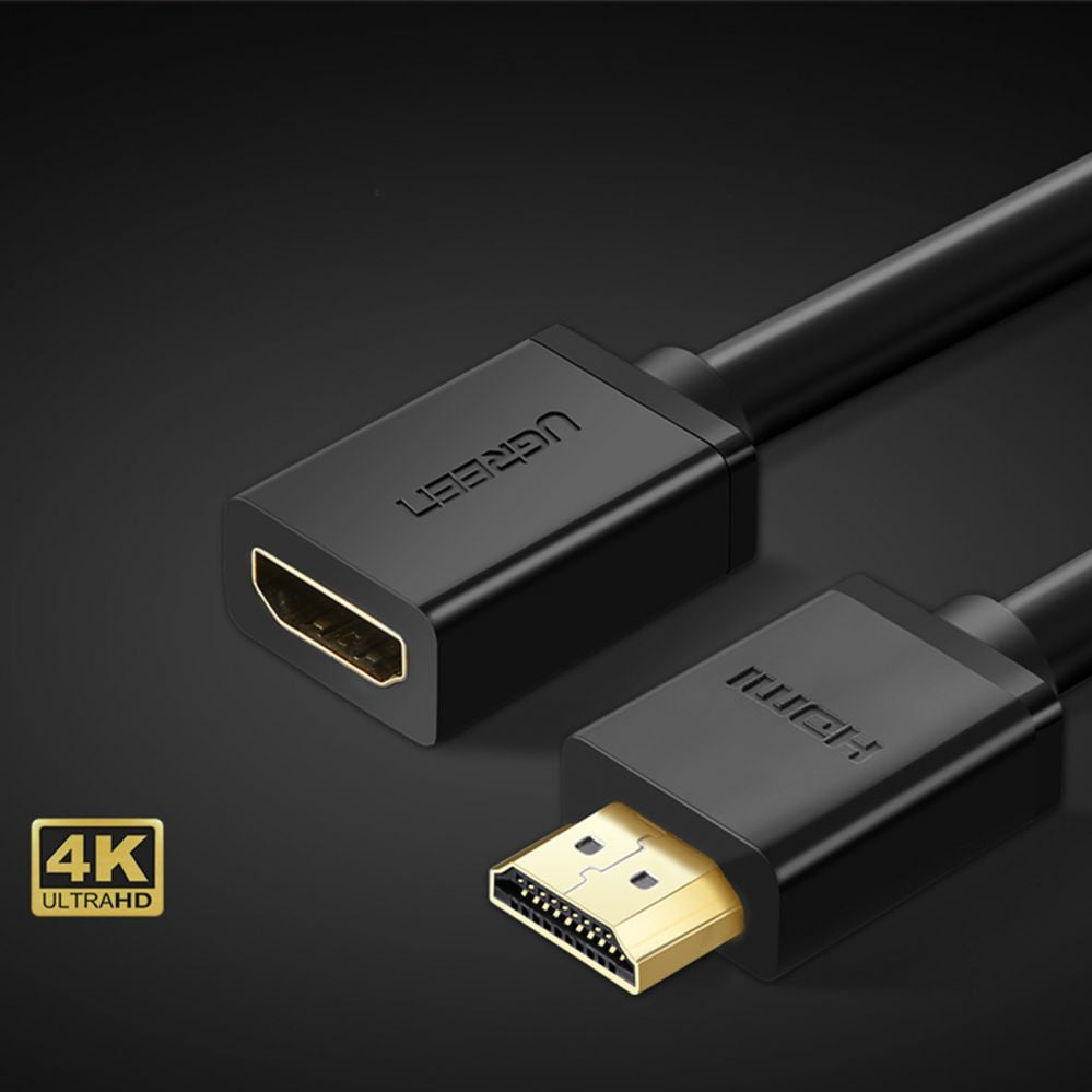 Cable Ugreen  Ugreen HD107 10141 HDMI (Male) - HDMI (Female) 4K Cable 1m - Black