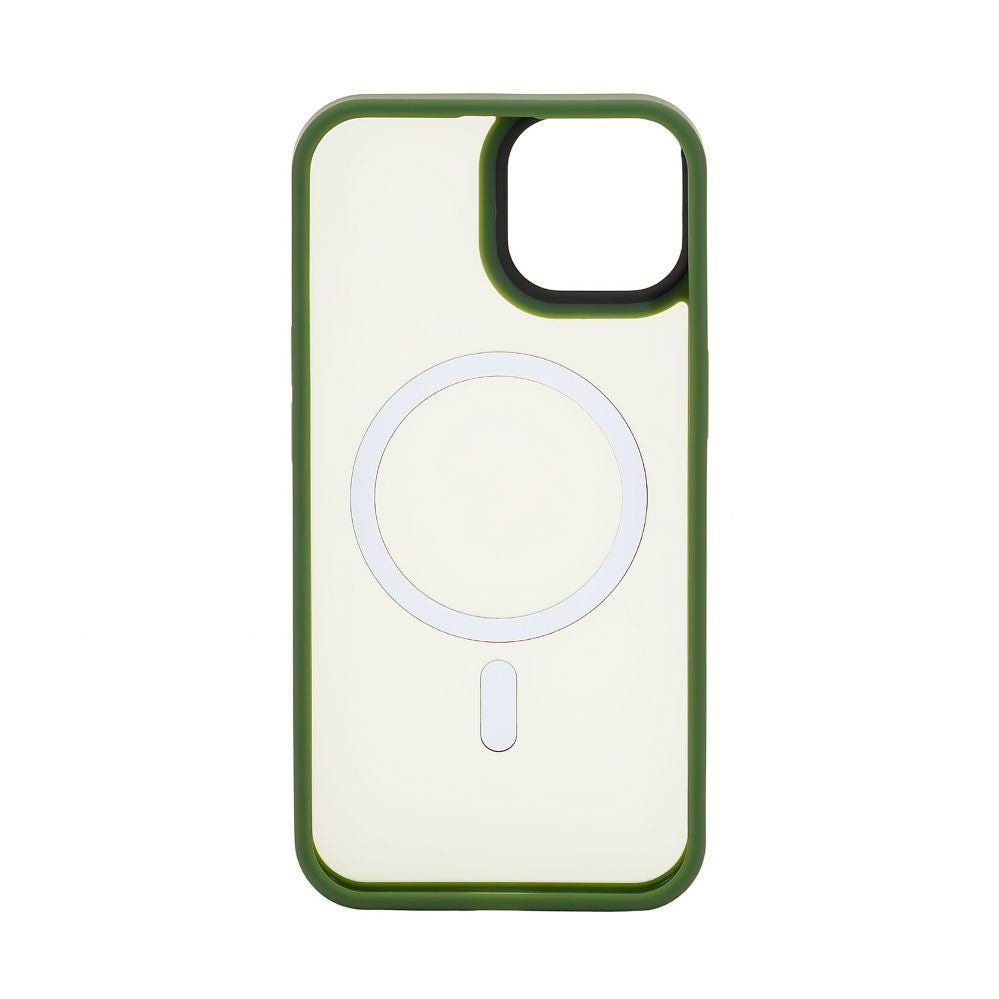 Tagakaaned Connect Apple iPhone 15 Hybrid Case With Magnetic PC+TPU Green