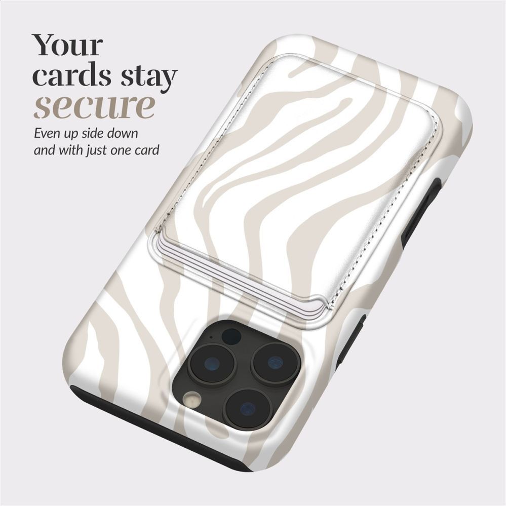 Tagakaaned Mio  MIO Sandy Zebra Magsafe Case Compatible Card Holder