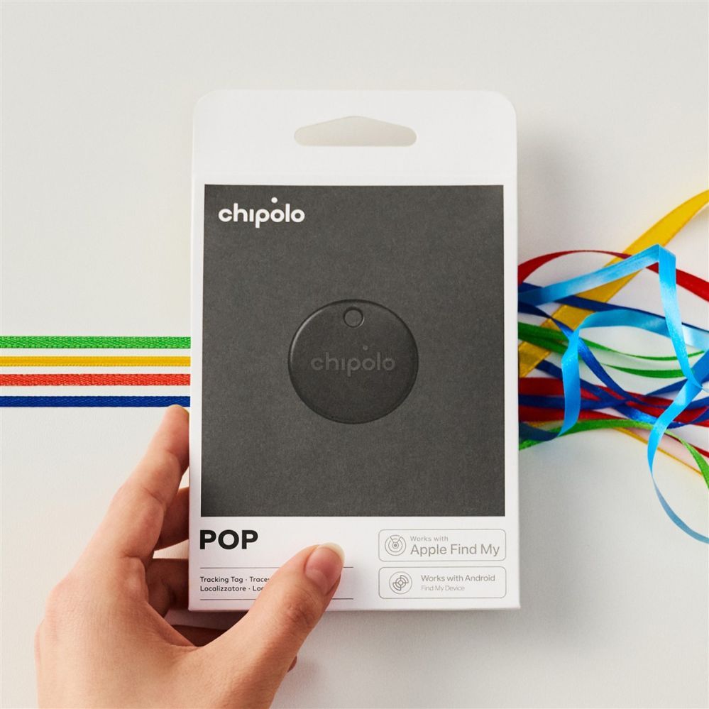Other goods chipolo  Chipolo POP – Bluetooth Tracker with Replaceable Battery for iOS & Android, Black