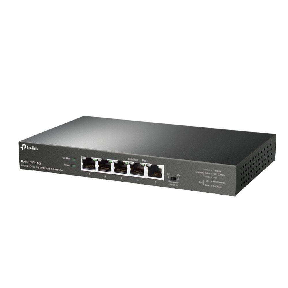 Commutator TP-Link  NET SWITCH 5PORT 4POE+/TL-SG105PP-M2