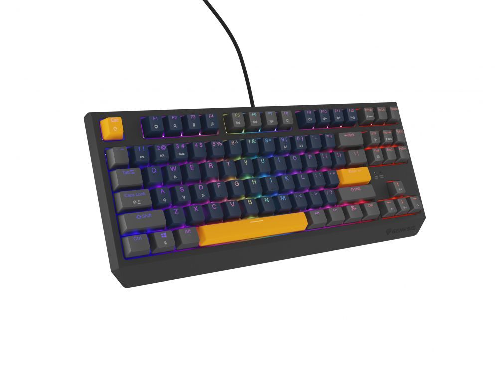 Arvuti klaviatuur Genesis  THOR 230 | Mechanical Gaming Keyboard | Wired | US | Naval Blue Positive | USB Type-A | Outemu Panda