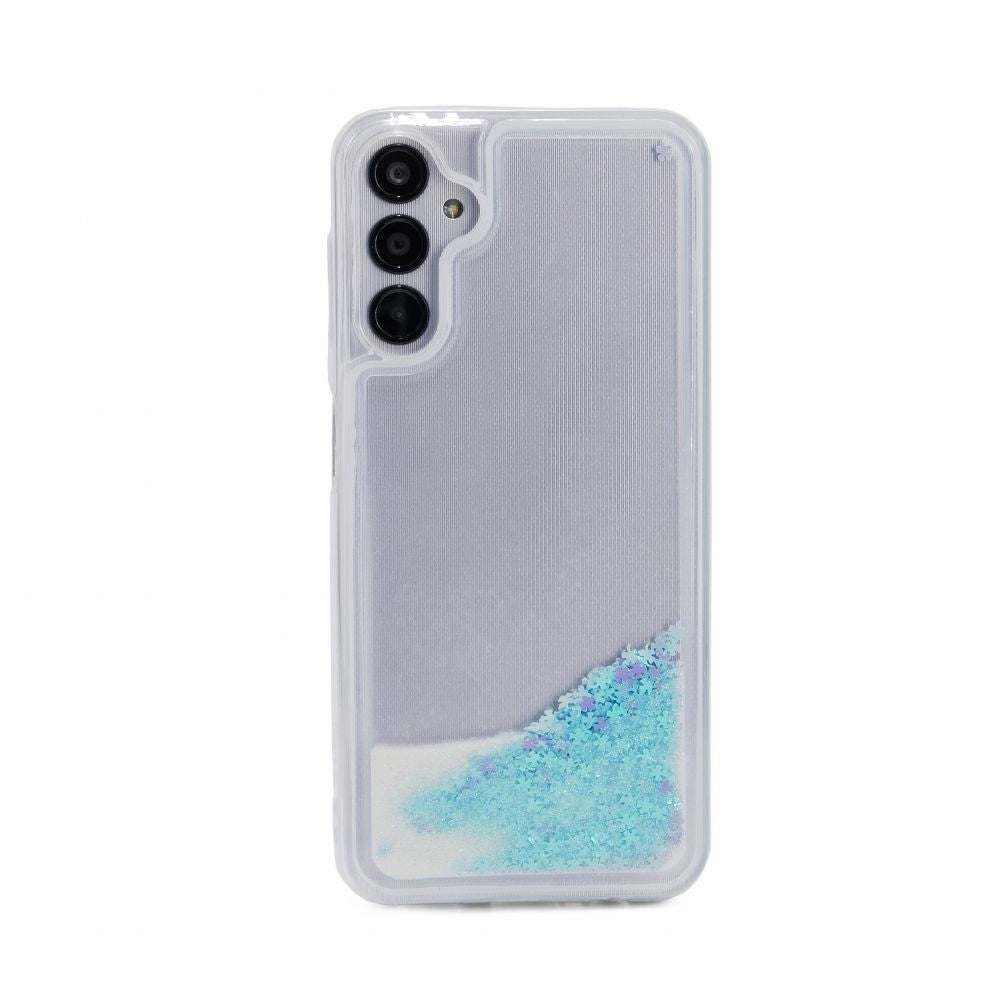 Back panel cover iLike Samsung Galaxy A14 5G Silicone Case Water Glitter Blue