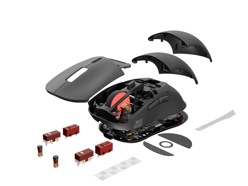 Arvutihiir Genesis  Zircon XIII Custom | Wireless | Gaming Mouse | 2.4 GHz, USB | Black