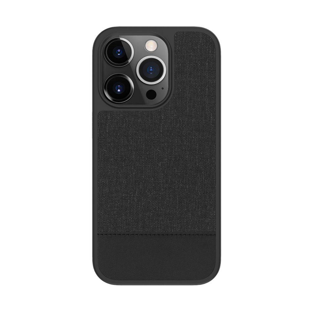 Чехол на заднюю панель Evelatus Apple iPhone 15 Pro Max Plactic Leather Magsafe Back Cover Black
