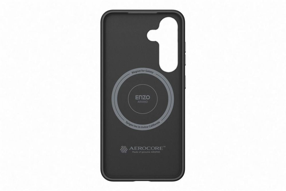 Чехол на заднюю панель Samsung  FPS936PGABW Enzo Aramid Case Samsung Galaxy S25 Plus, Black Silver