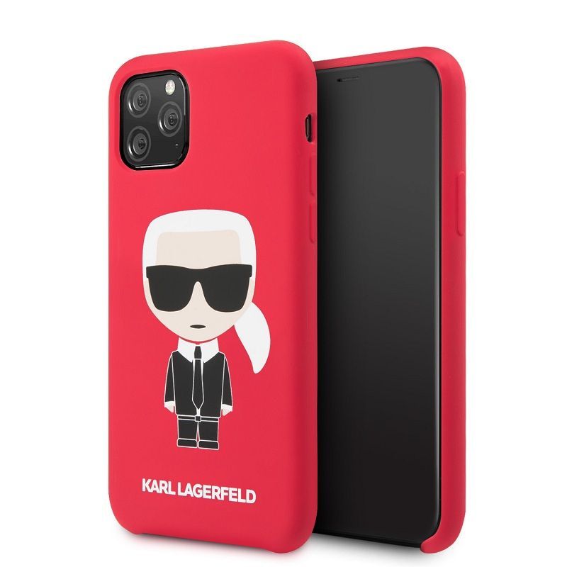 Back panel cover Karl Lagerfeld Apple iPhone 11 Pro Iconic Body Cover Red