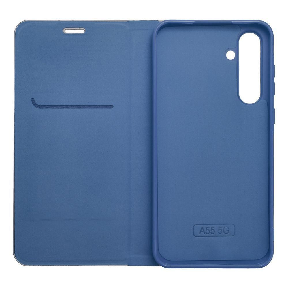 Чехол книжка OEM  Flip case for Samsung A54 5G Luna Book Carbon blue
