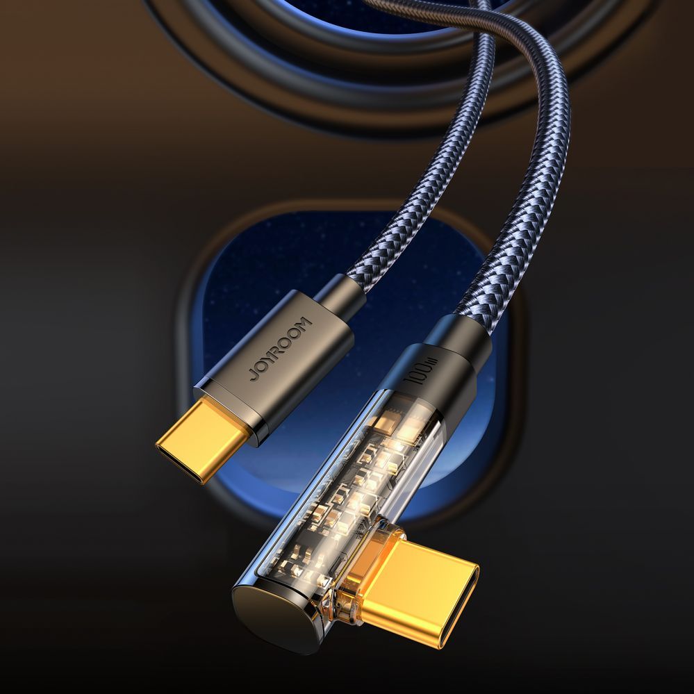 Cable Joyroom  Joyroom Gaming Cable S-CC100A6 USB-C (angled) / USB-C (straight) 100W 1.2m - black