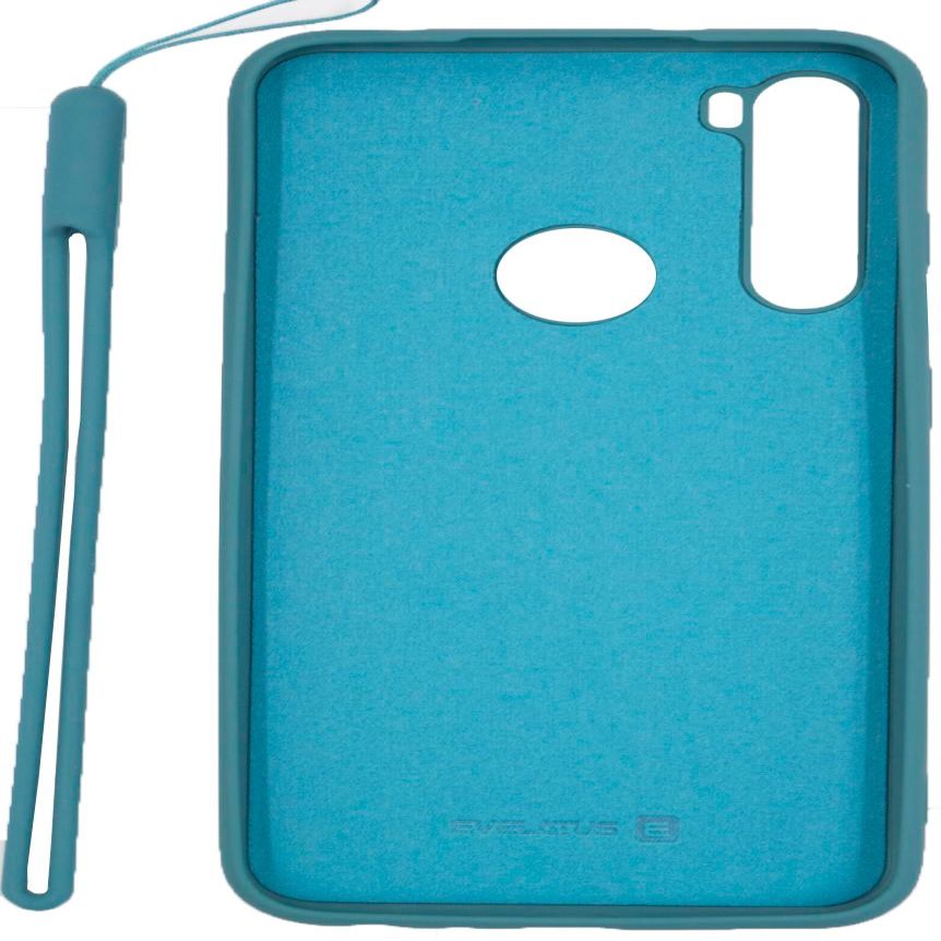 Tagakaaned Evelatus Xiaomi Xiaomi Redmi Note 8 / Redmi Note 8 2021 Soft Touch Silicone Case with Strap Blue