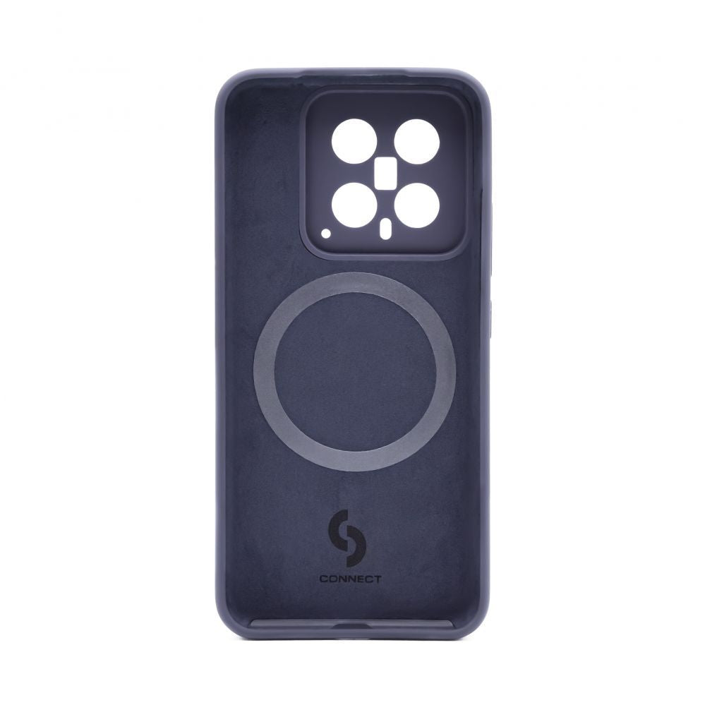 Tagakaaned Connect Xiaomi 14 Premium Quality Magnetic Soft Touch Silicone Case Midnight Blue