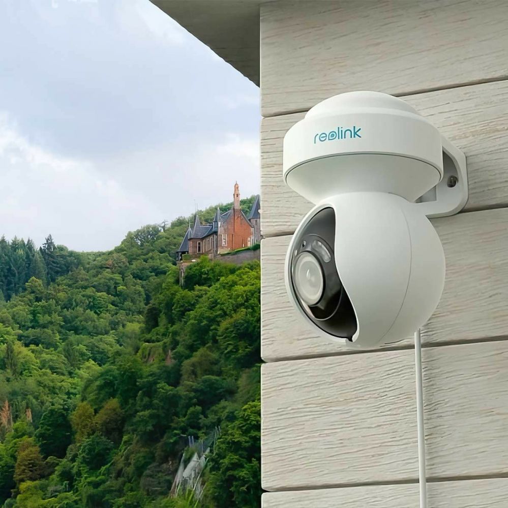 Webcam Reolink Smart WiFi Camera with Motion Spotlights E Series E540 PTZ 5 MP 2.8-8/F1.6 IP65 H.264 Micro SD, Max. 256 GB