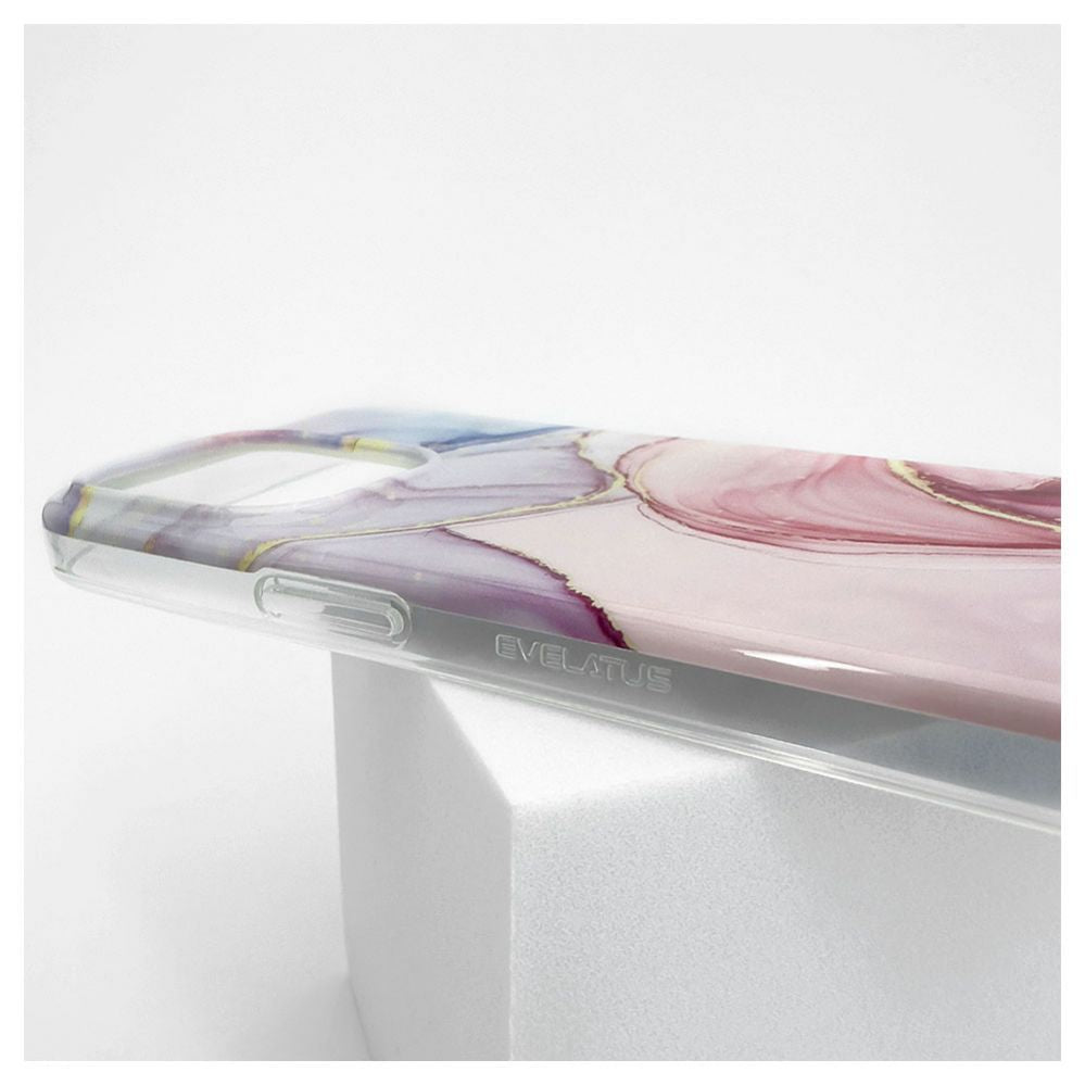 Tagakaaned Evelatus Apple iPhone 15 Pro Max PC Customized Print Design Marble Pink