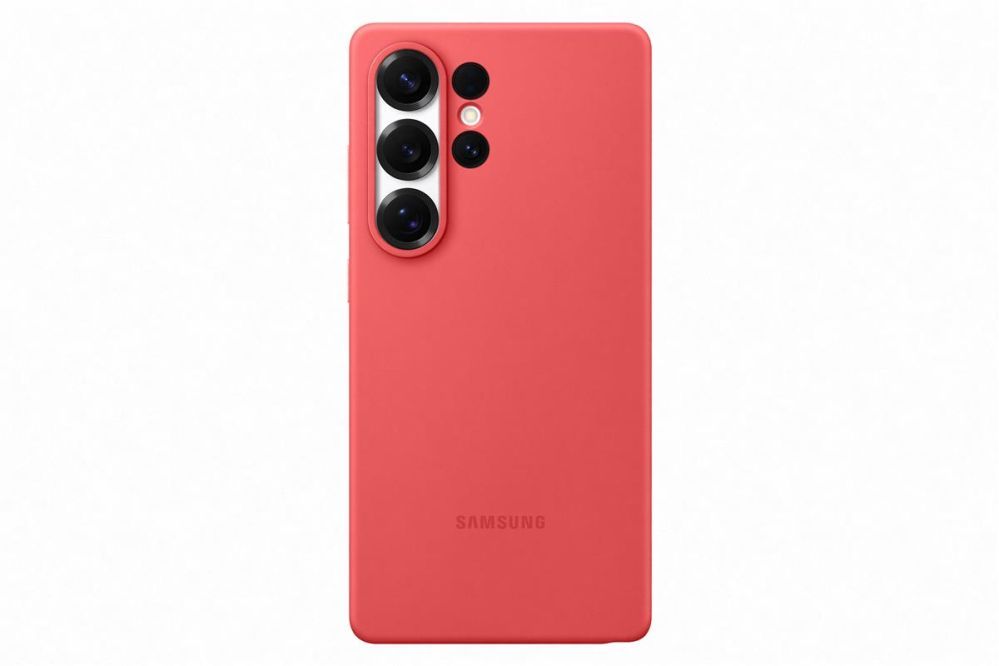Back panel cover Samsung  PS938CREGWW Silicone Case Samsung Galaxy S25 Ultra, Red