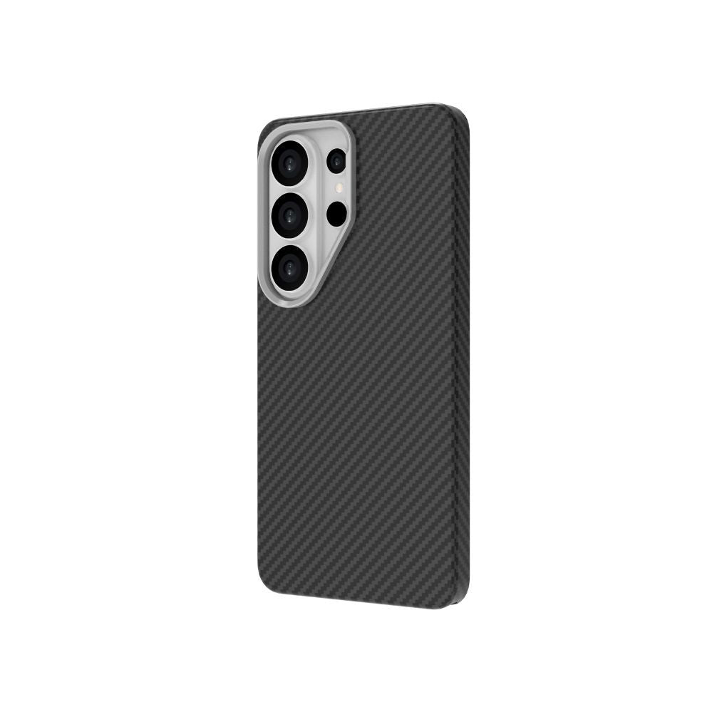 Back panel cover Just Must JM PLATINUM CARBON with MagSafe for Galaxy S26 Ultra Black
