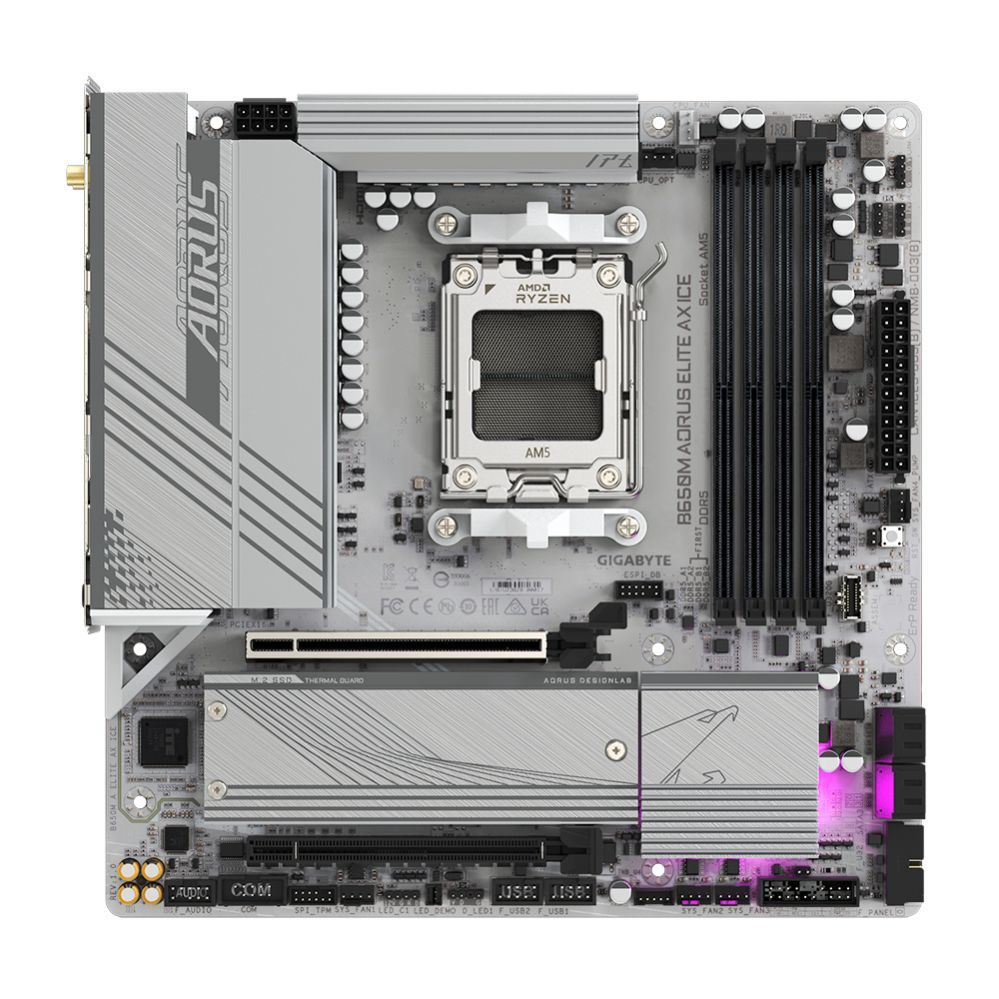 Motherboard for Intel processors Gigabyte  B650M A ELITE AX ICE 1.0 M/B