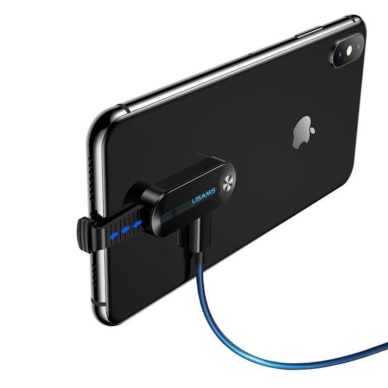 Üleminek USAMS  Lightning Dual Adapter with LED Light SJ357 Black