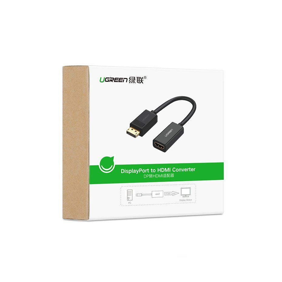 Кабель Ugreen  Cable from DisplayPort (Male) to HDMI (Female) (Unidirectional) 1080P 60Hz 12bit Black (40362)