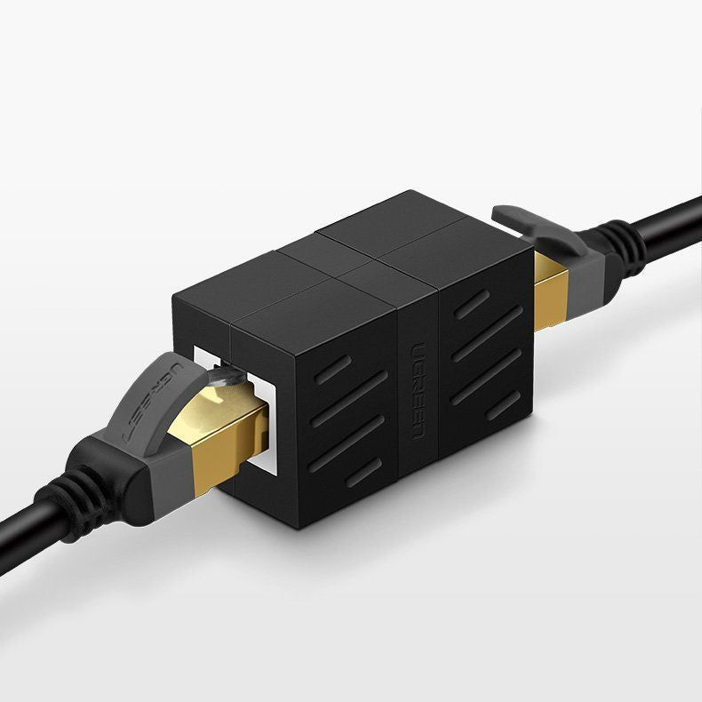 Переходник Ugreen  Ugreen Network Connector Ethernet RJ45 10 Gbps Network Cable Connector Black (NW114 20390) Black