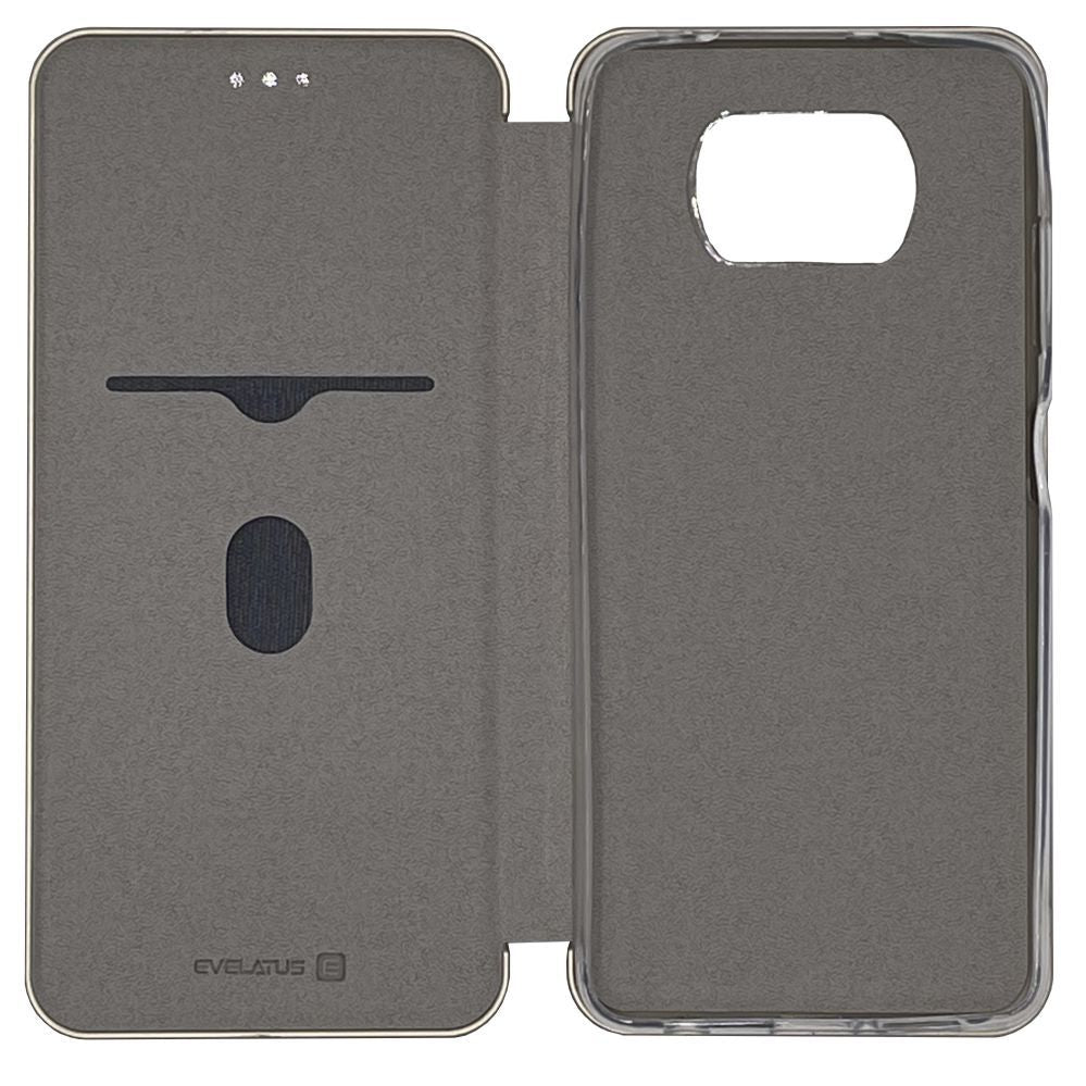 Kaaned - kaaned Evelatus Xiaomi Poco X3/X3 NFC/X3 Pro Book Case Gold