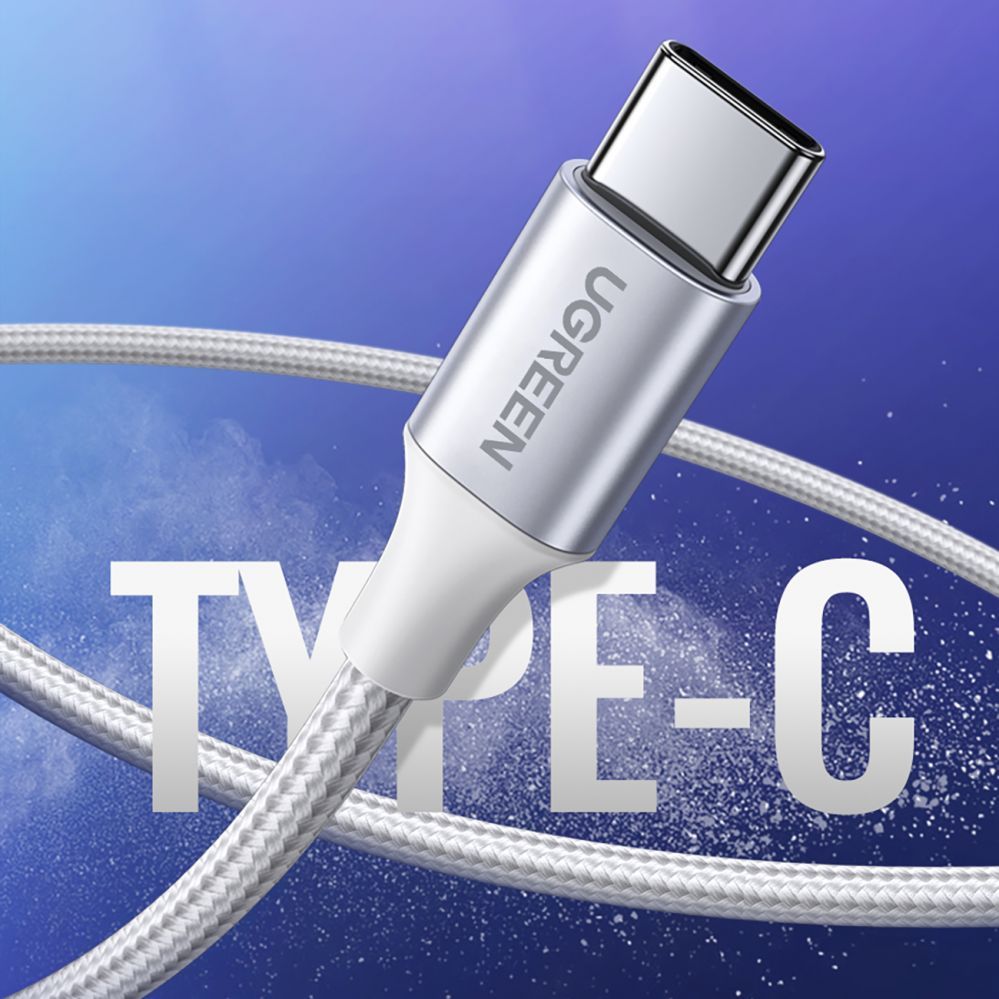 Kaabel Ugreen  Ugreen US288 60131 USB-A / USB-C QC 3.0 3A 1m cable - white White