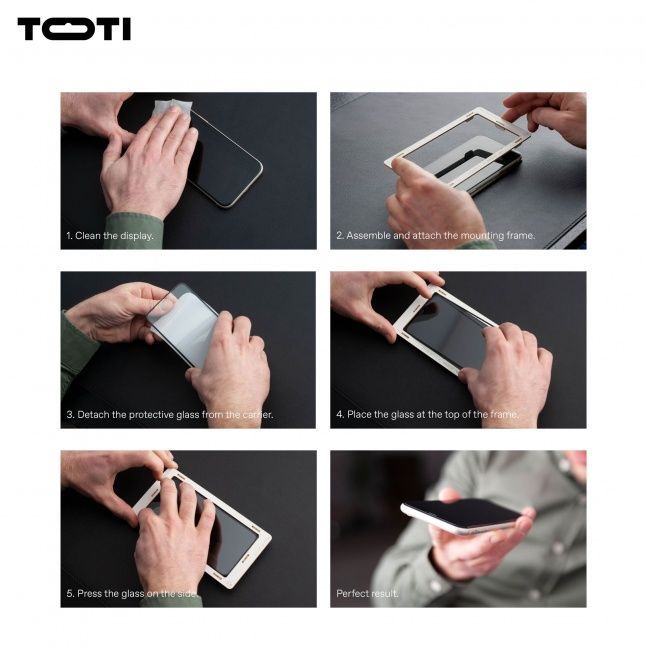 Защитное стекло toti premium  PREMIUM TEMPERED glass 3D screen protector full cover for Samsung Galaxy S24/S25