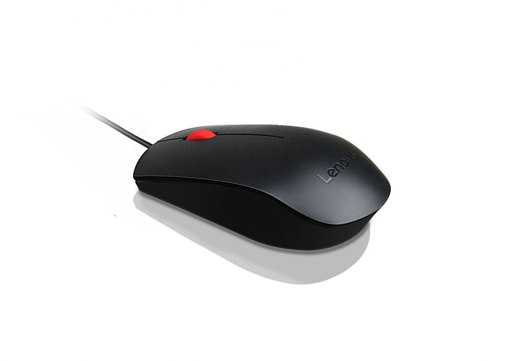 Компьютерная мышь Lenovo  Essential USB Wired Mouse, 1600 DPI, 1.8 m, 3 Buttons, Black