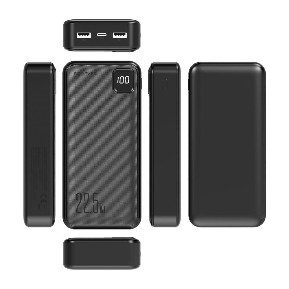 Väline aku Forever  Forever power bank TB-300L PD QC 22,5W 20000 mAh black