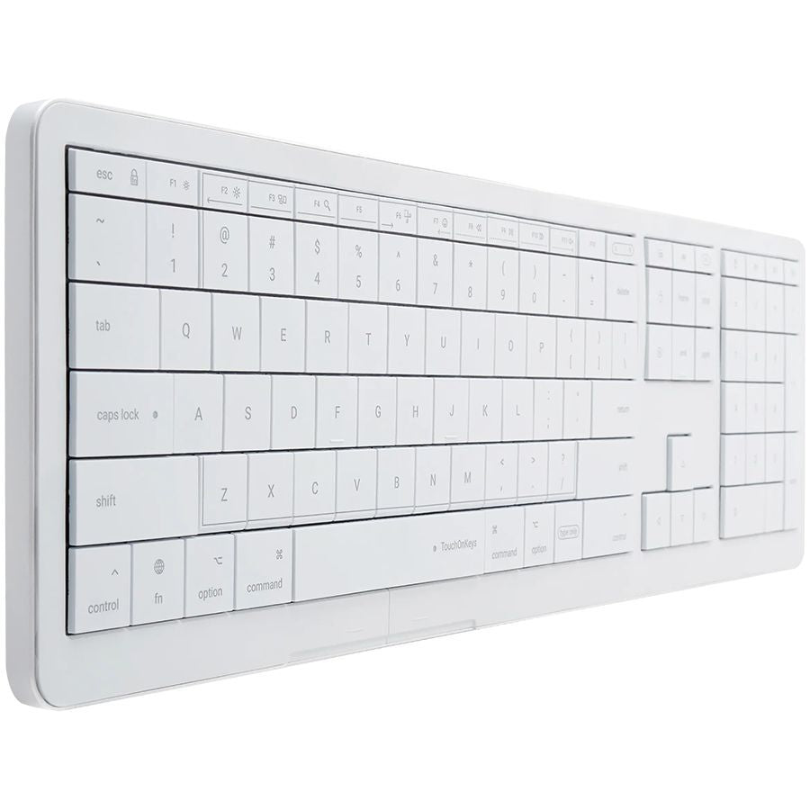 Arvuti klaviatuur CLEVETURA  CLEVETURA CLVX 1 Touch-On-Keys AI Wireless Keyboard, ANSI US Mac layout, Scissor Switches, Aluminum Chassis, Interactive RGB, Mac/iPad/AppleTV/PC support