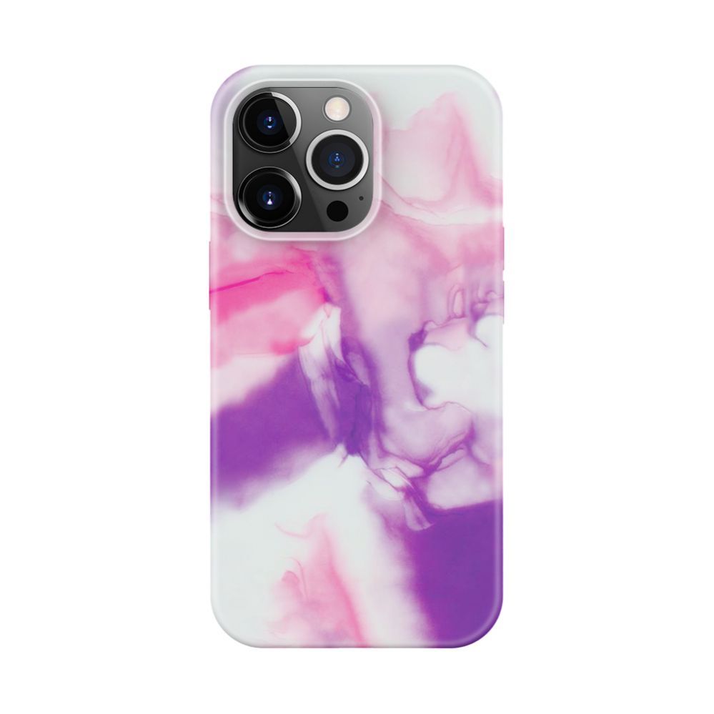 Back panel cover Evelatus Apple iPhone 14 Pro Premium Silicone case Customized Print Purple